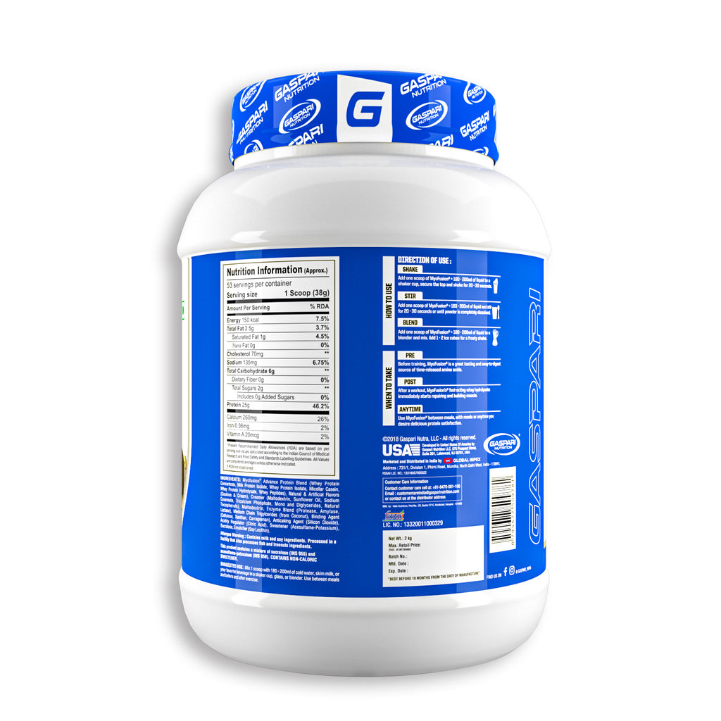 Gaspari Nutrition Myofusion Advanced Whey Protein Powder 2kg