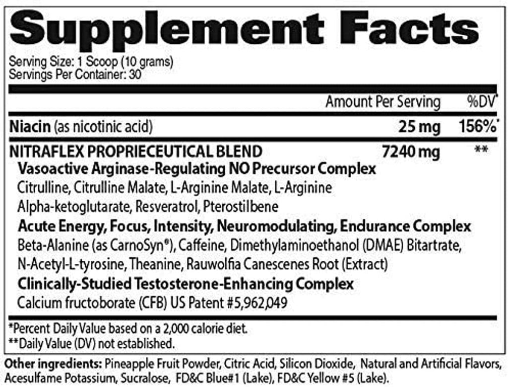 GAT Nitraflex Pre-workout 300gm | 30 Servings