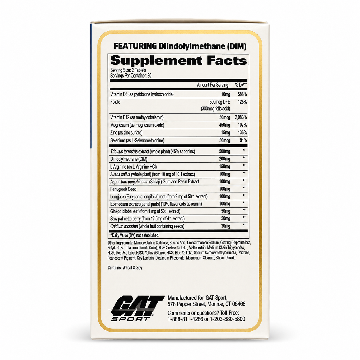GAT Testrol Gold ES – 60 Tablets | 100% Authentic | Nutrigize