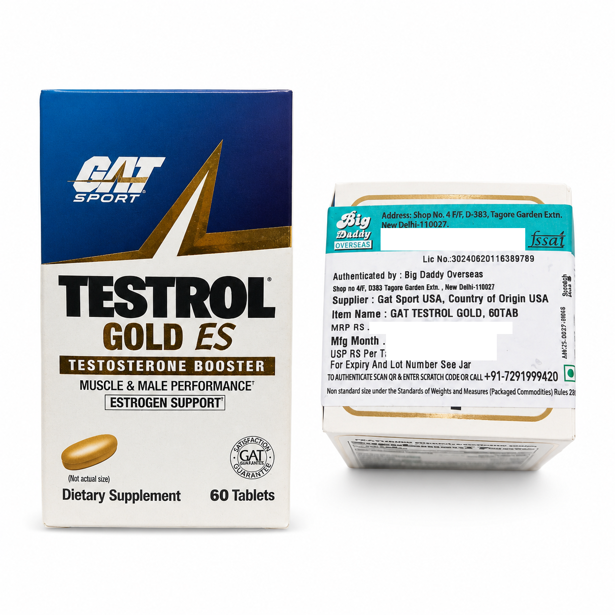 GAT Testrol Gold ES – 60 Tablets | 100% Authentic | Nutrigize