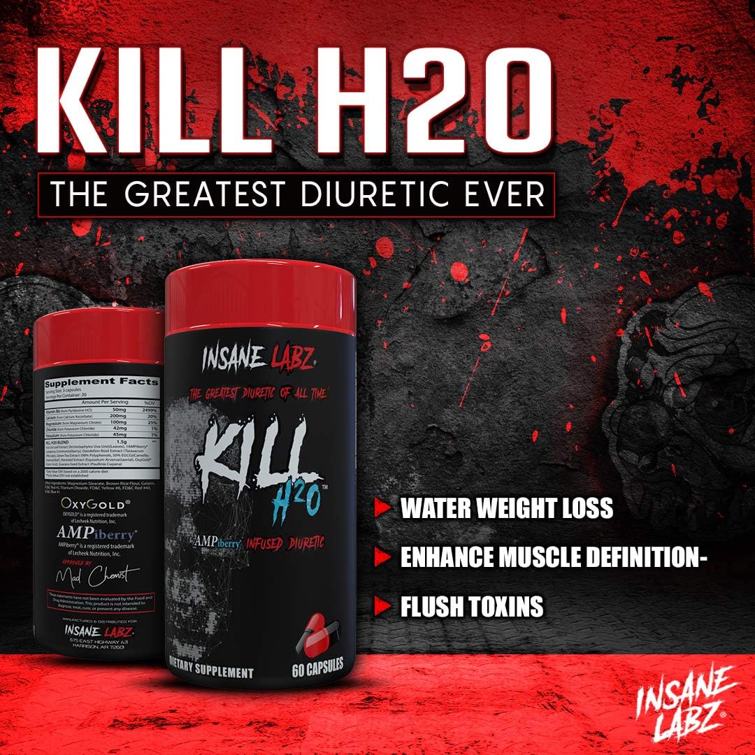 Insane Labz Kill H2O, 60 count - Insane Labz -