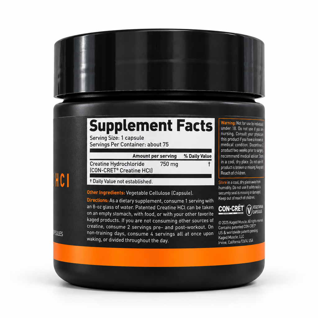 Kaged Creatine HCl | Creatine Hydrochloride | 75 Veg Capsules