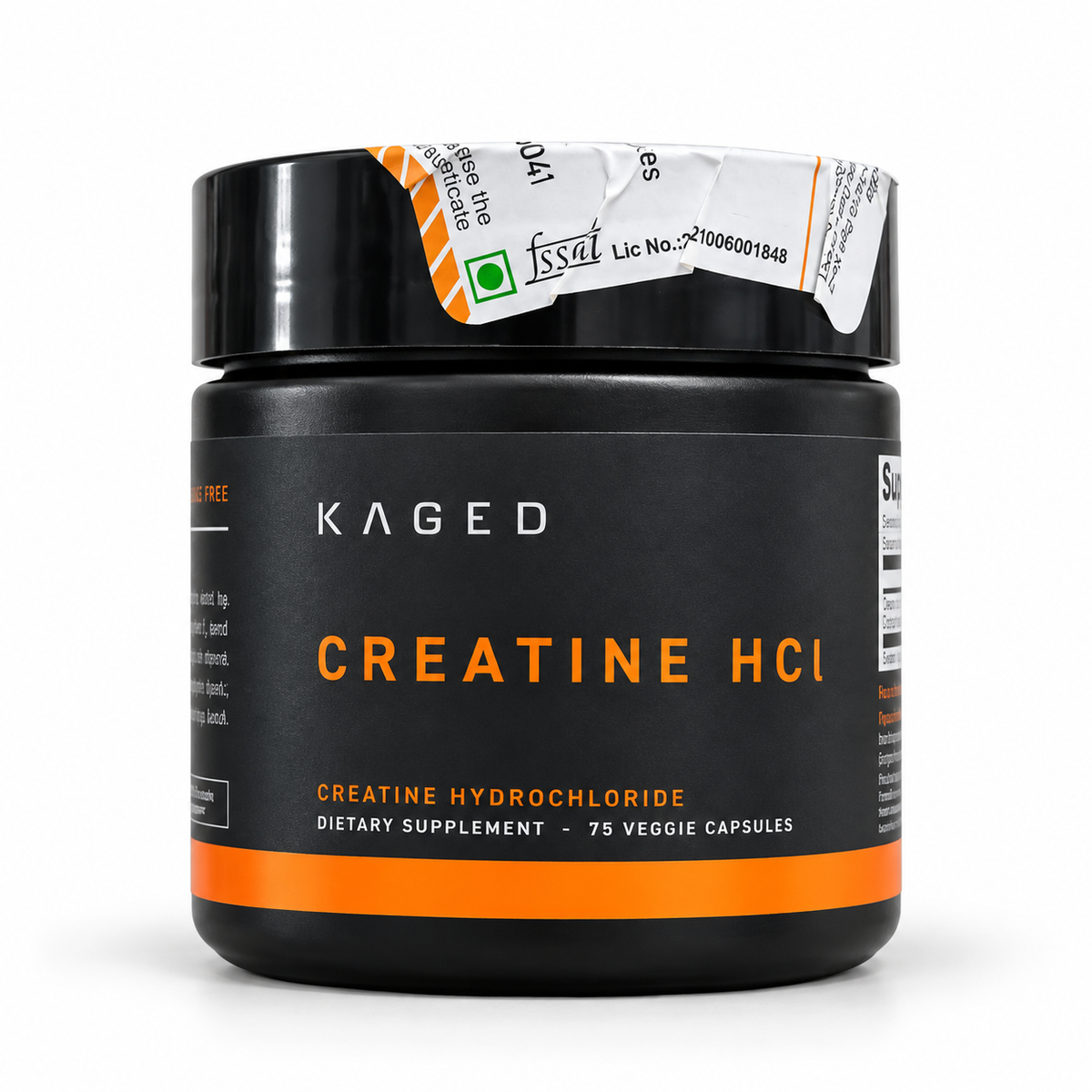 Kaged Creatine HCl | Creatine Hydrochloride | 75 Veg Capsules
