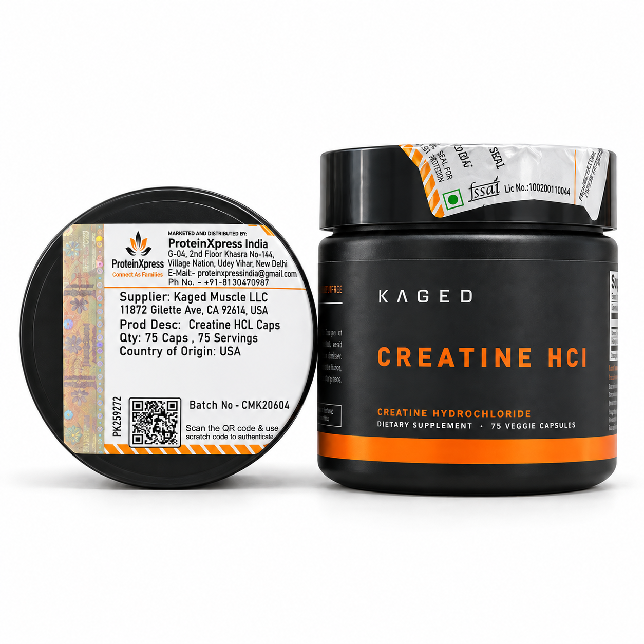 Kaged Creatine HCl | Creatine Hydrochloride | Fruit Punch | 75 servings