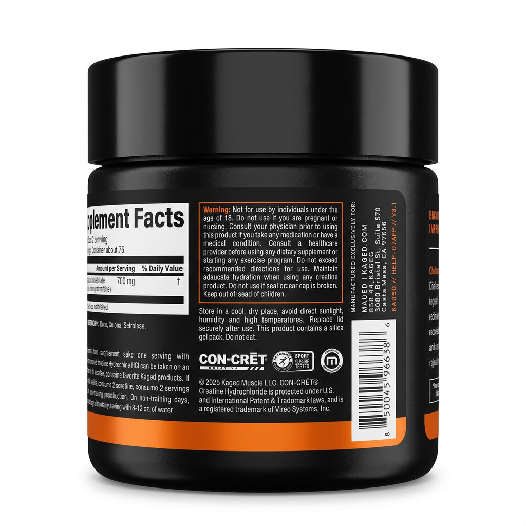 Kaged Creatine HCl | Creatine Hydrochloride | Fruit Punch | 75 servings