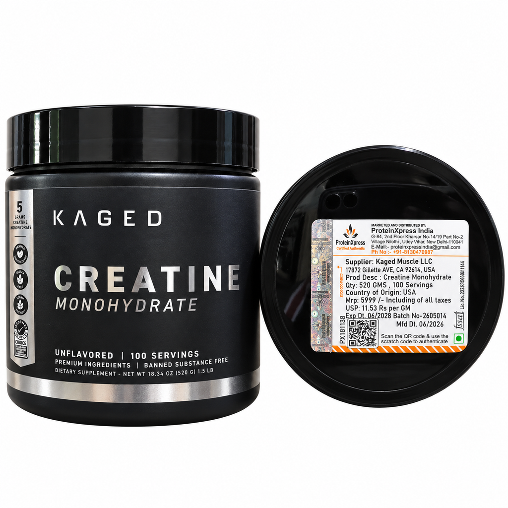 Kaged Creatine Monohydrate Powder – Unflavoured, 520g, 100 Servings