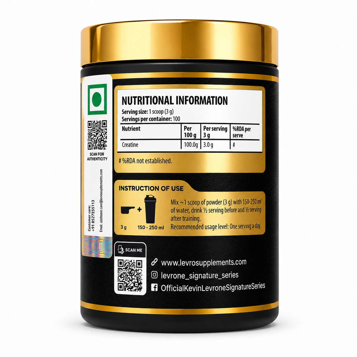 Kevin Levrone Anabolic Creatine 300gm, 100 servings