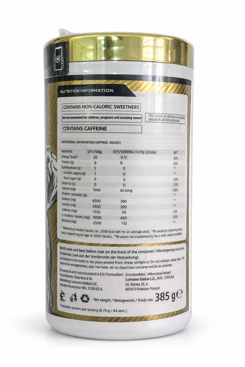 Kevin Levrone Maryland Muscle Machine Pre Workout Powder | 385g