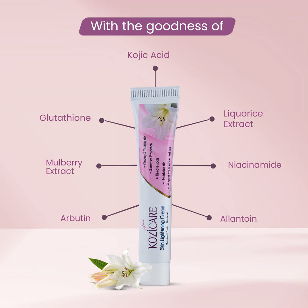 Kozicare Skin Lightening Non-Sticky Cream, 15gm