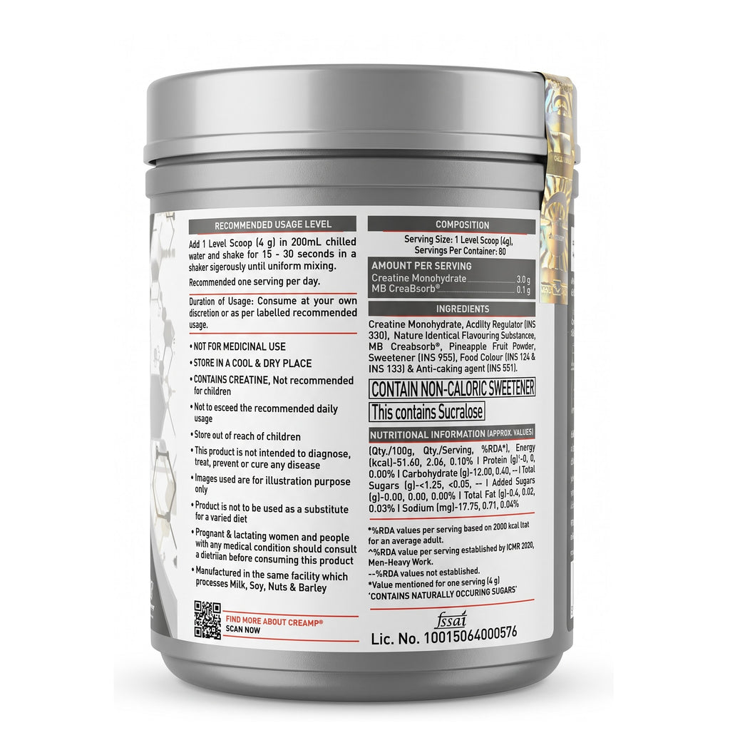 A white tub of Muscle Energy Cream with a detailed white product information label showing ingredients, directions, and warnings, set against a plain white background.