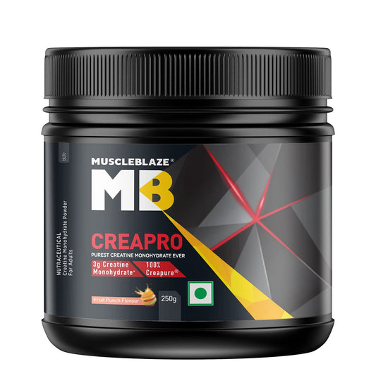 MuscleBlaze CreaPRO Creatine with Creapure® Powder from Germany, 250 gms, 62 servings