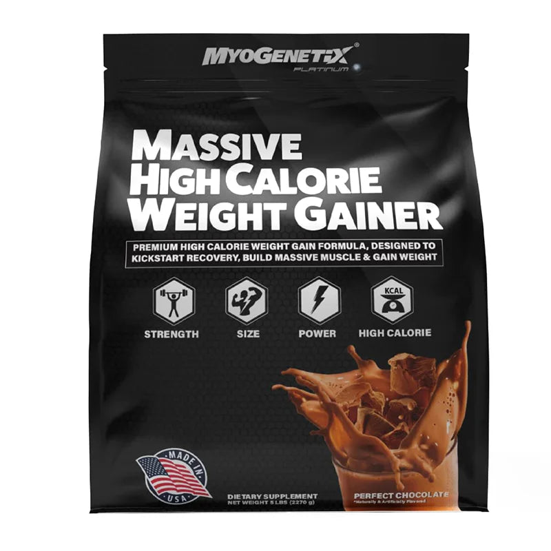 Front Gainer Myogenetix Massive High Calorie Weight Gainer, 6 lbs (Platinum Series ...