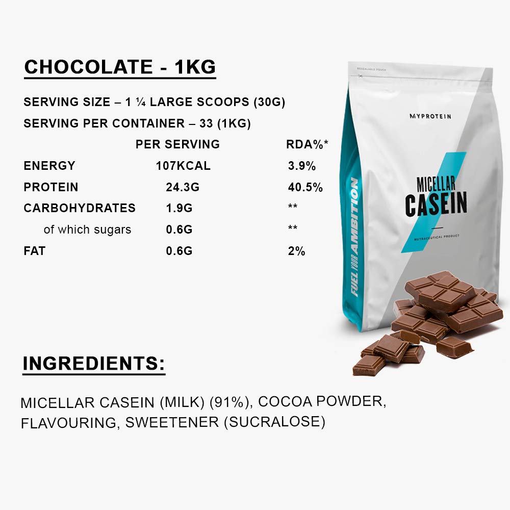 Myprotein Micellar Casein Slow release protein, 1 kg