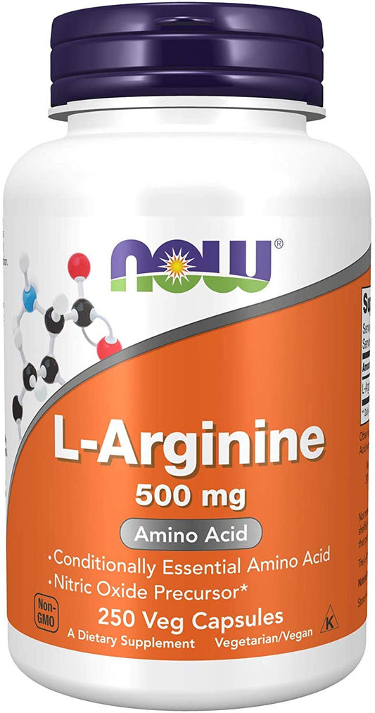 Now Foods L-Arginine 500mg, 250 capsules