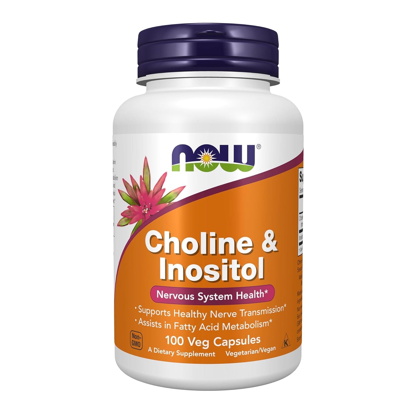 Now Foods Choline & Inositol, 100 Capsules