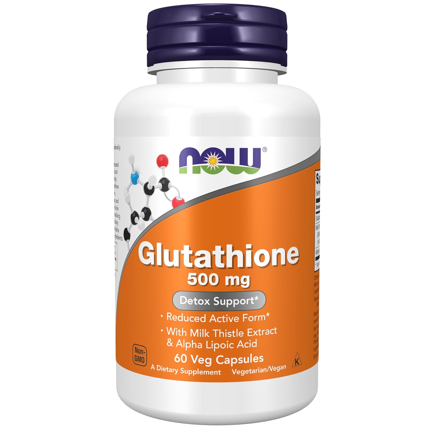 Now Foods Glutathione Capsules 500mg, 60 Veg Capsules