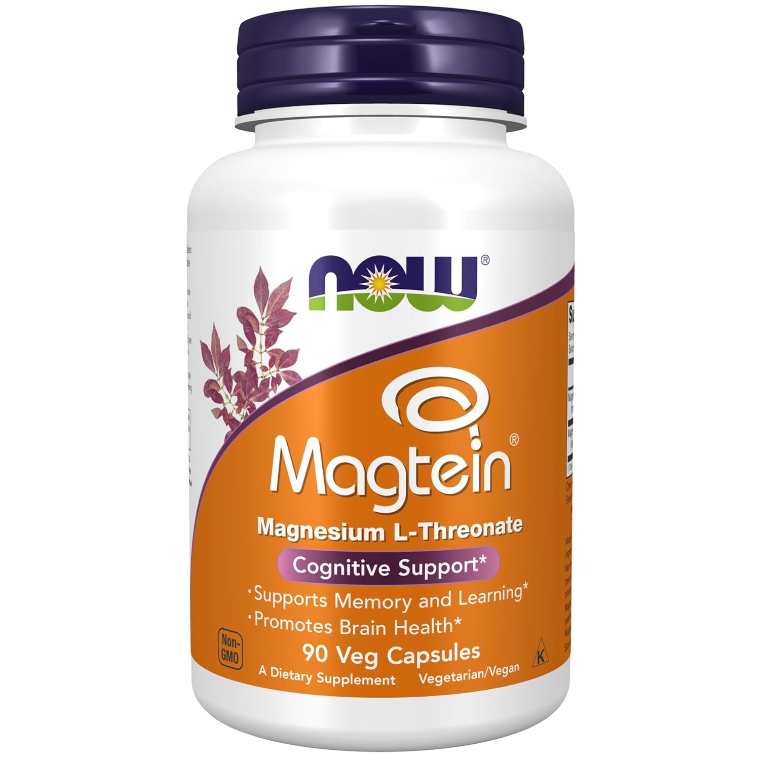 Now Foods Magtein Magnesium L-threonate, 90 Veg capsules