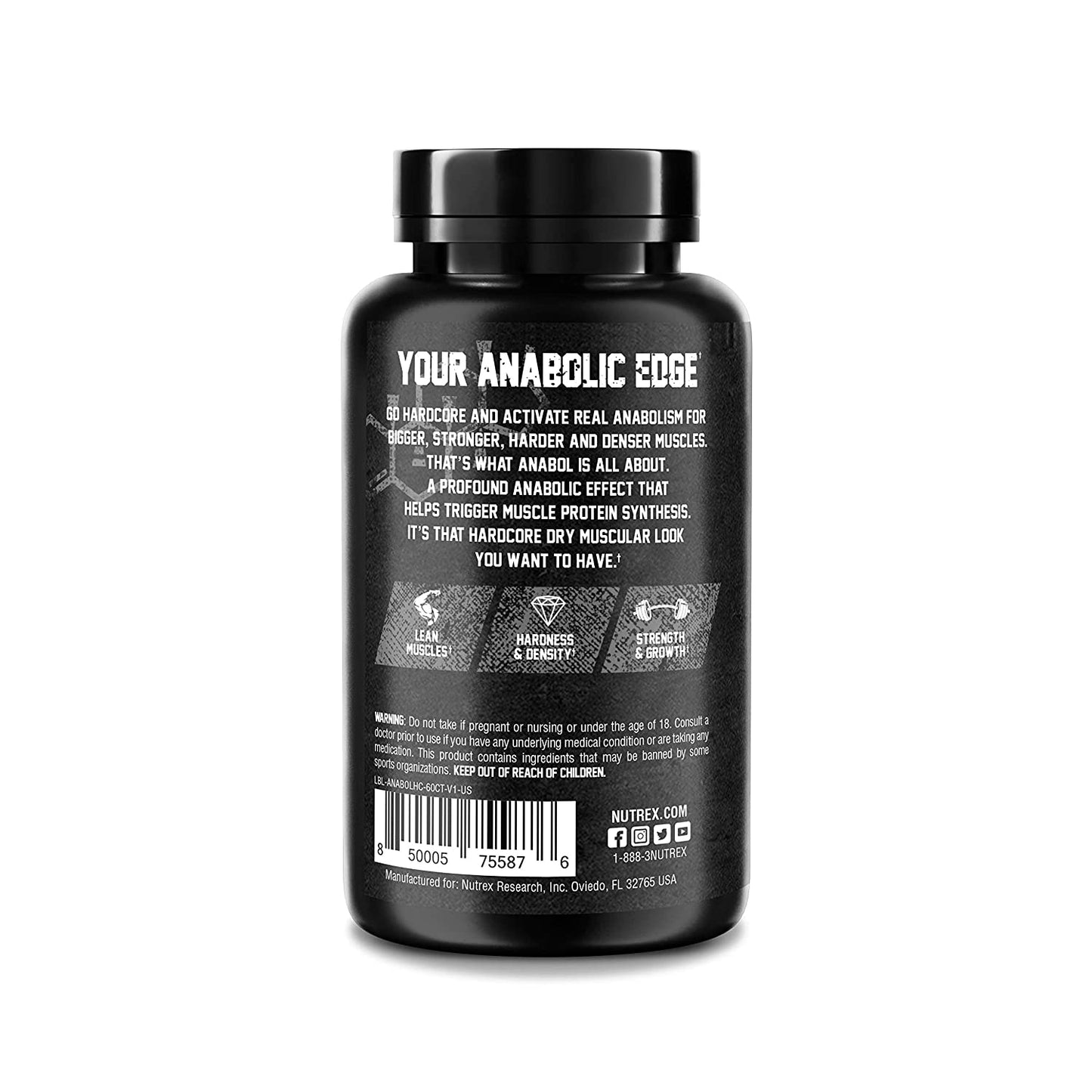 Nutrex Anabol Hardcore Natural Muscle Builder 60 capsules