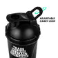 Nutrigize 3-Compartment Shaker Bottle with container For Pills And Powder, 600 ml