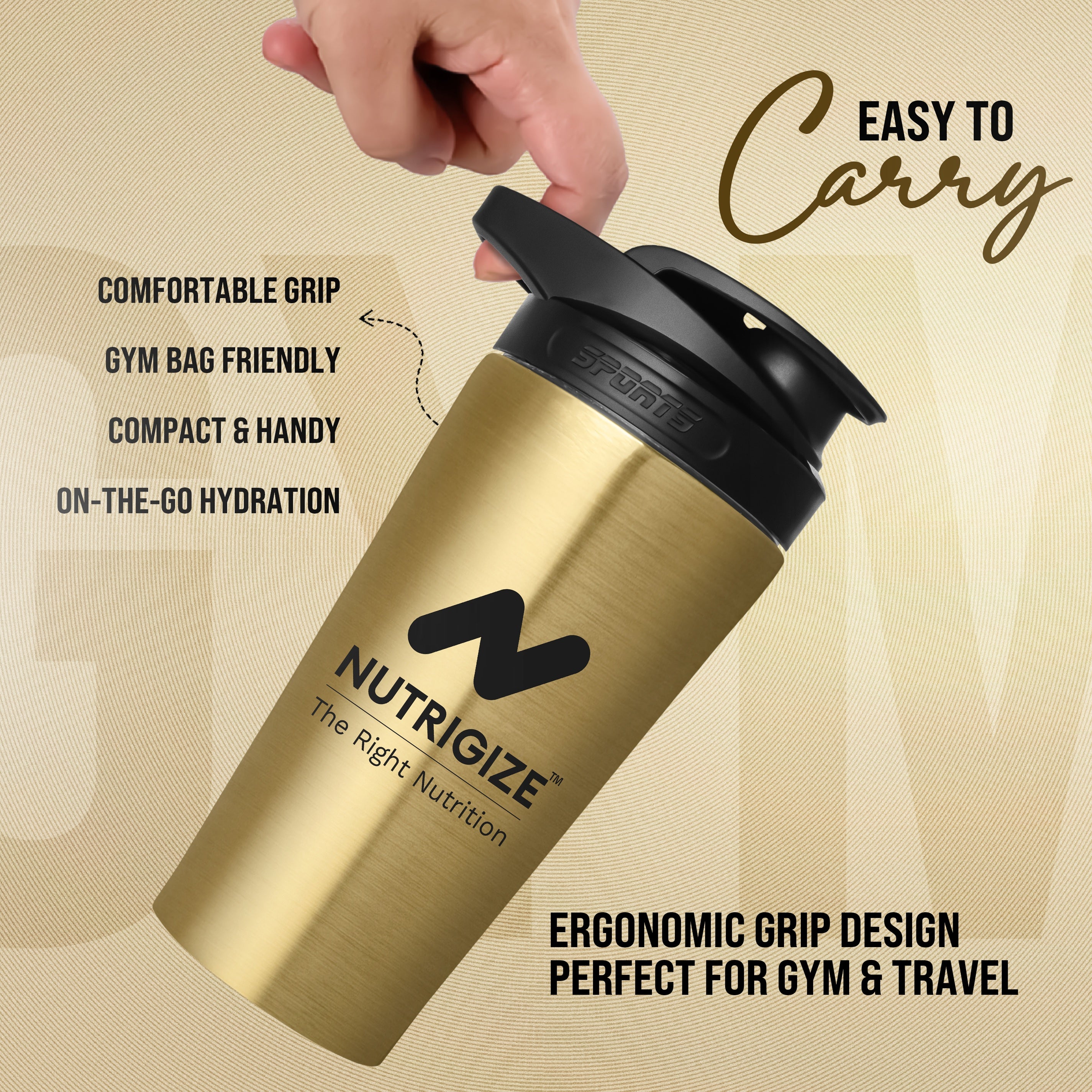 Stainless Steel Shaker 700ml – leak proof 304 SS food grade steel