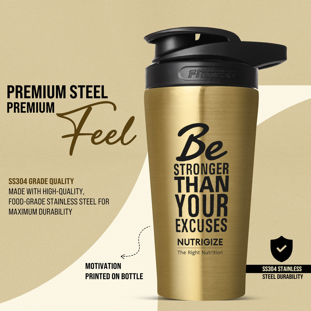 Stainless Steel Shaker 700ml – leak proof 304 SS food grade steel