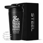 Stainless Steel Shaker 700ml – leak proof 304 SS food grade steel