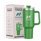 Nutrigize Stainless Steel Tumbler with Straw (Hot & Cold), 1200 ml