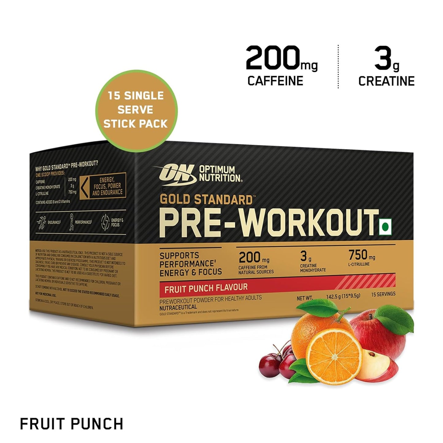 Optimum Nutrition (ON) Gold Standard Pre-Workout, 15 servings pack