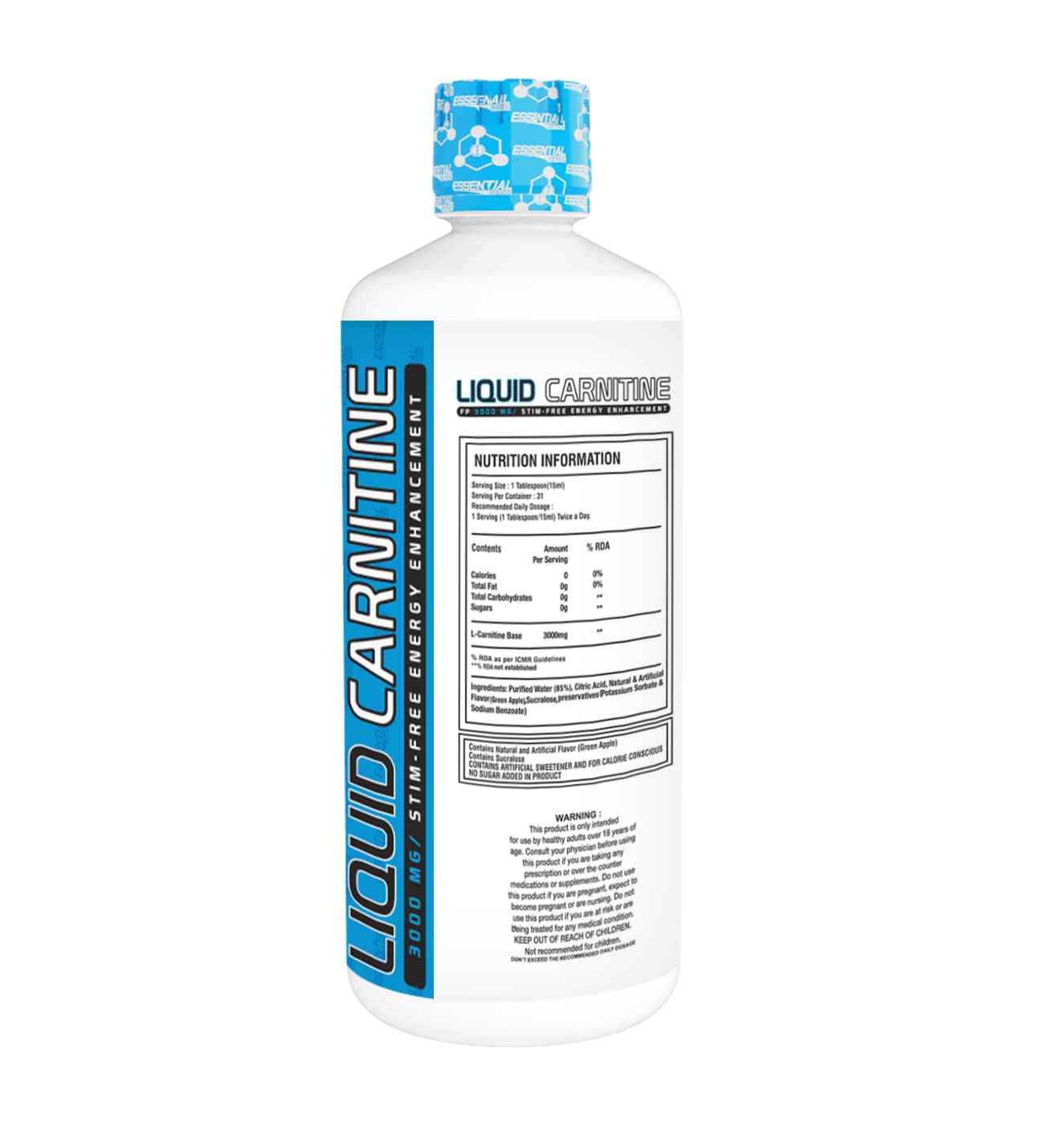 One Science Nutrition (OSN) Essential Series Liquid Carnitine- 3000mg, 31 Servings - One Science - OSN_LCarni_Watermelon