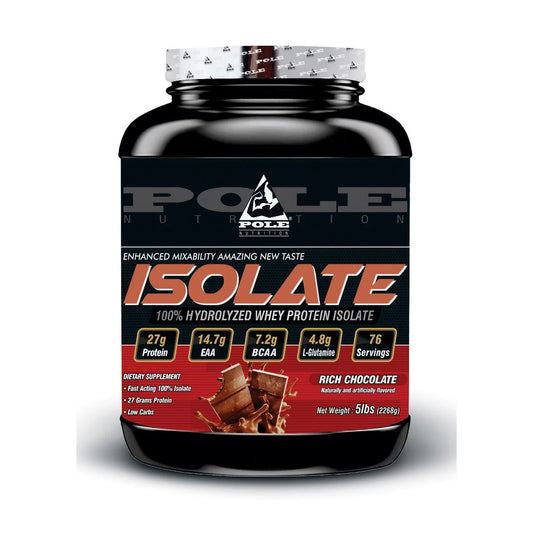 Pole Nutrition Isolate 100% Hydrolized Whey Protein, 5 lbs