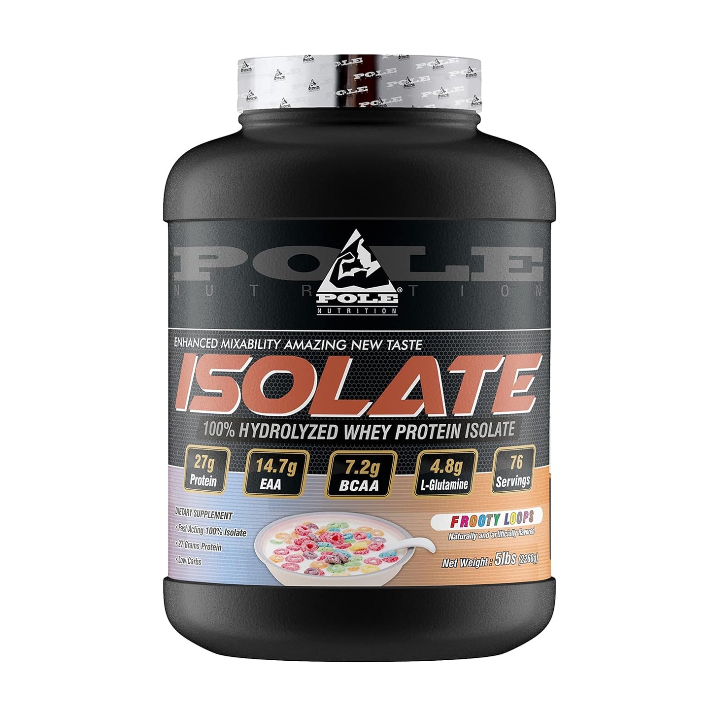 Pole Nutrition Isolate 100% Hydrolized Whey Protein, 5 lbs