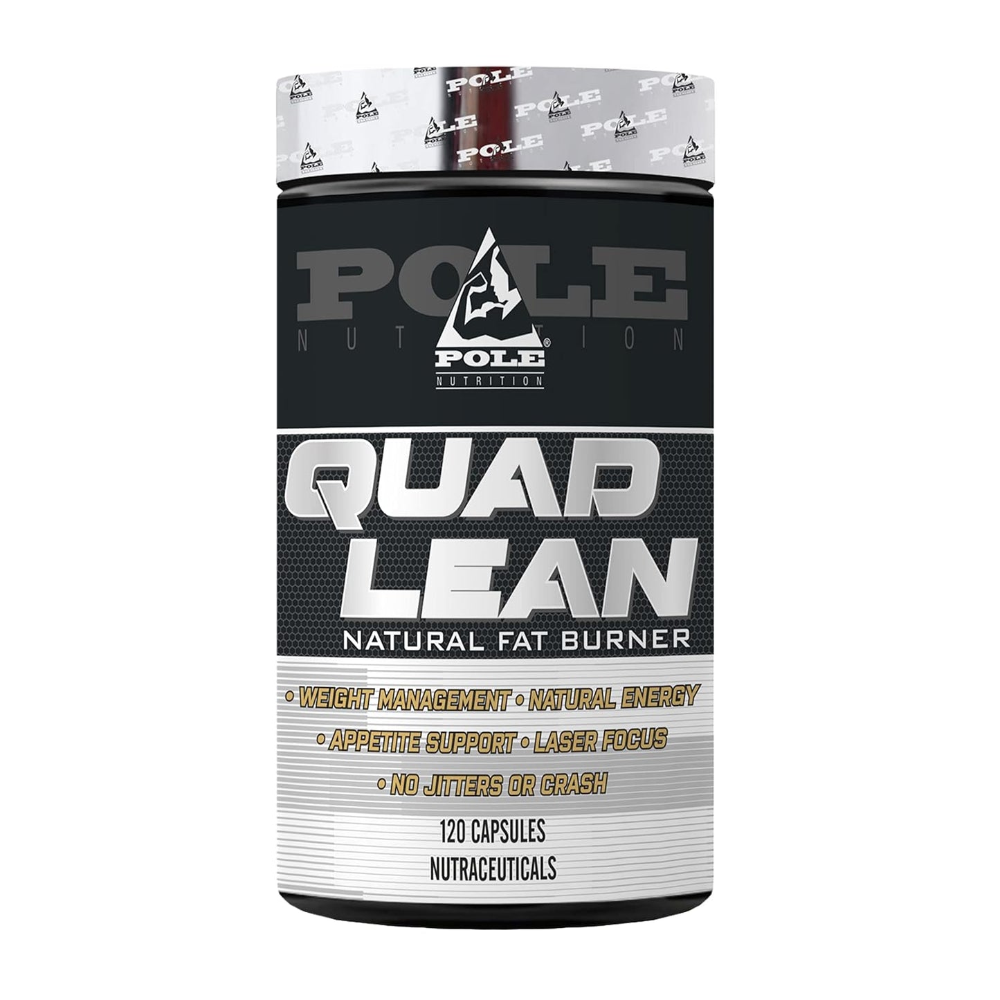 Pole Nutrition Quad Lean, Natural Fat Burner, 120 Capsules