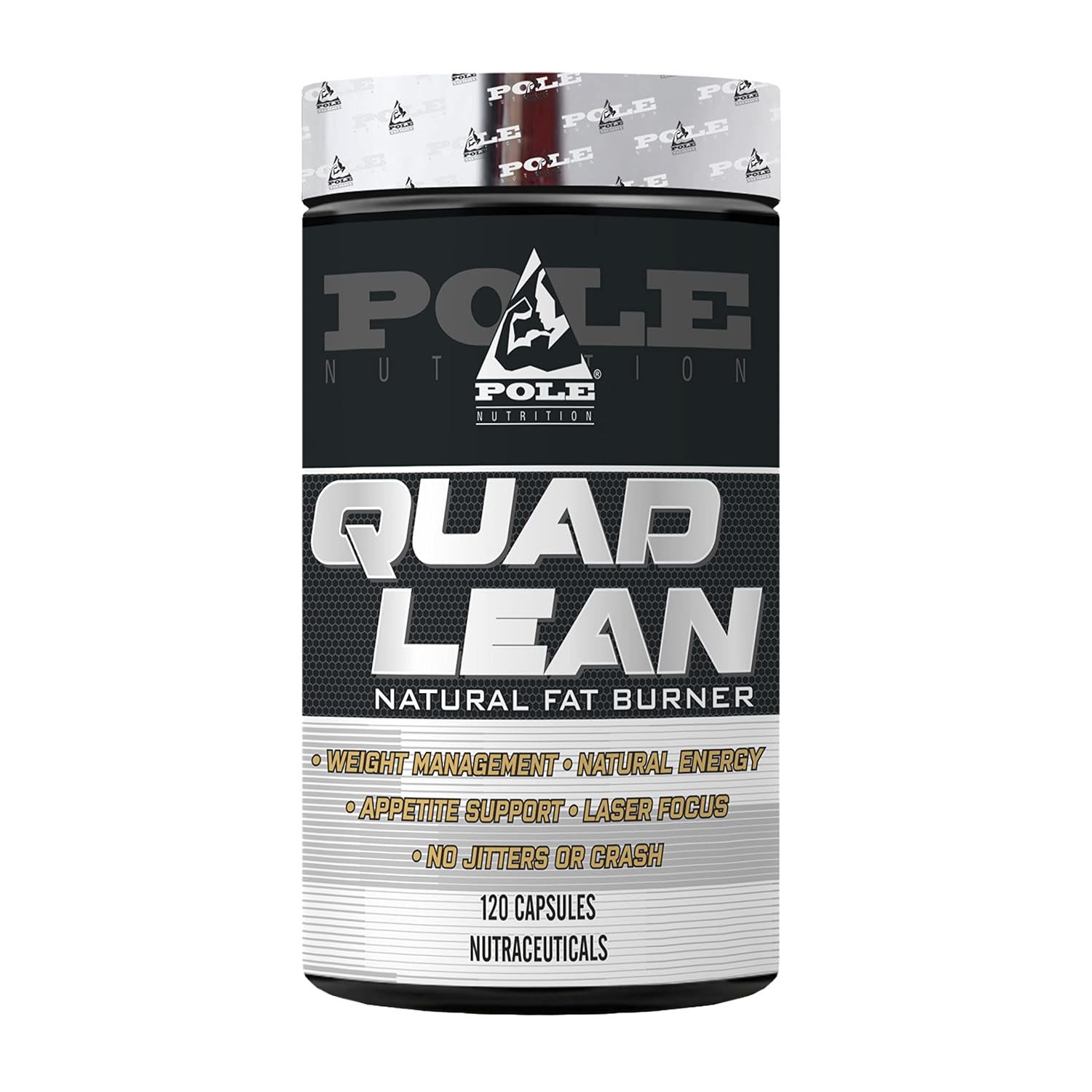Pole Nutrition Quad Lean, Natural Fat Burner, 120 Capsules