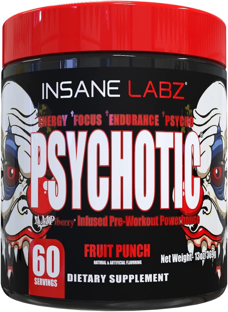 Insane Labs Psychotic Pre-workout | 60 Servings - Insane Labz - Psych_60_Watermelon