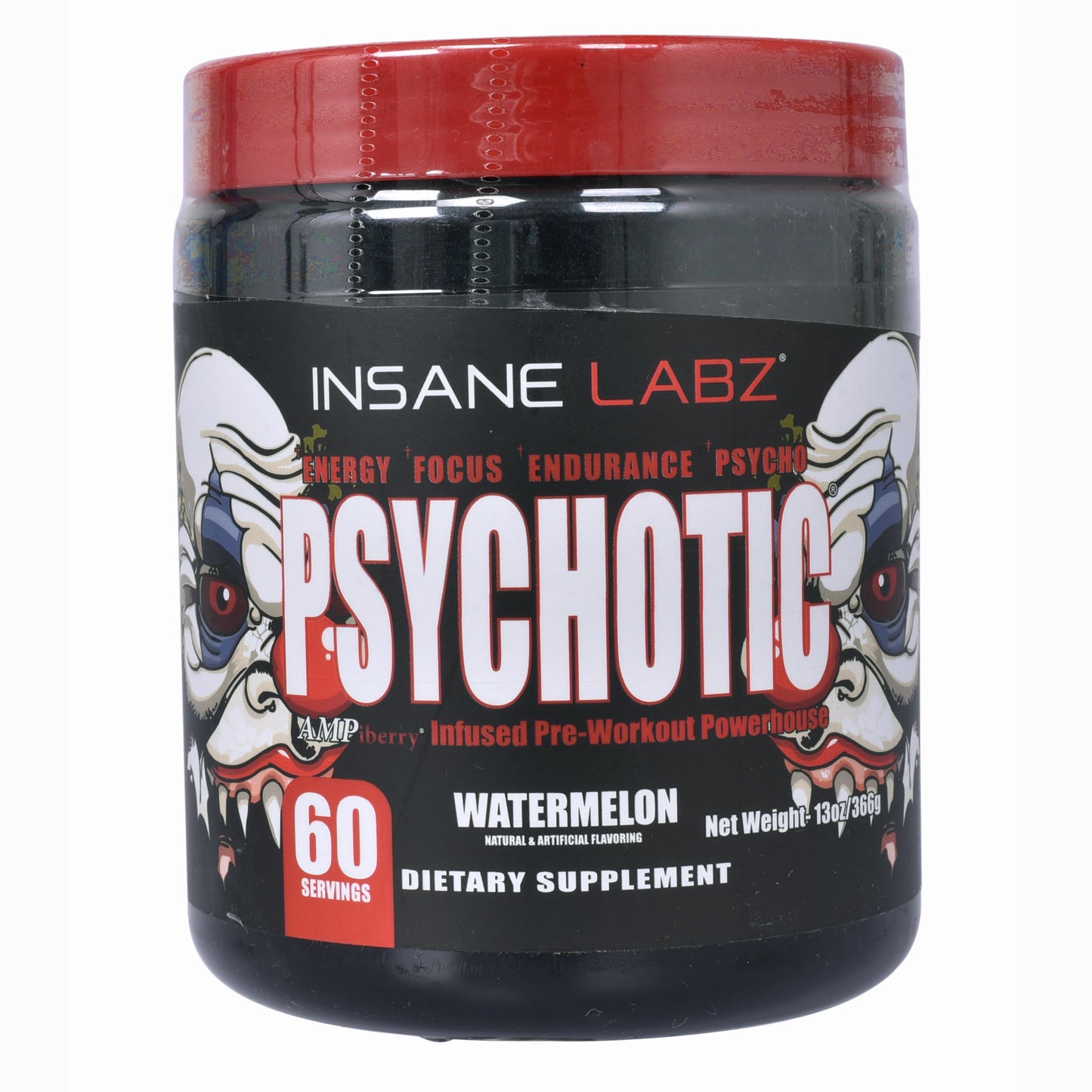 Insane Labs Psychotic Pre-workout | 60 Servings - Insane Labz - Psych_60_Watermelon