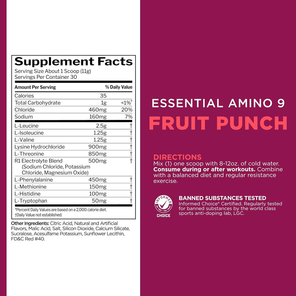 Rule1 R1 Essential Amino 9, 30 servings