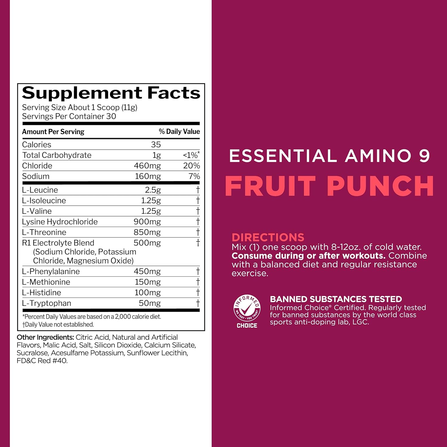 Rule1 R1 Essential Amino 9, 30 servings