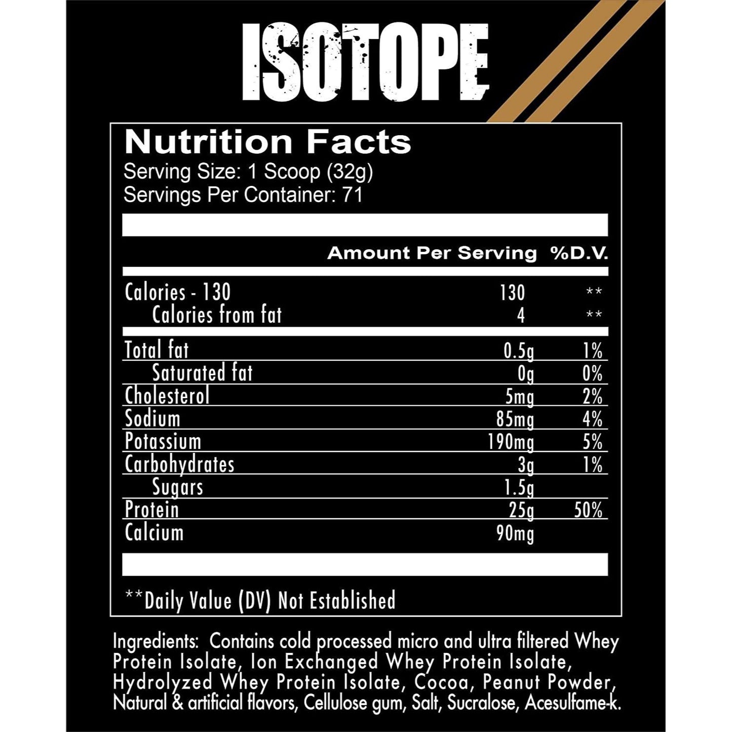 Redcon1 Isotope 100% Whey Protein Isolate, 2.27 kg (5 lb) - Redcon1 -