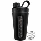 Nutrigize Stainless Steel Shaker Bottle 700ml with Measurement Window