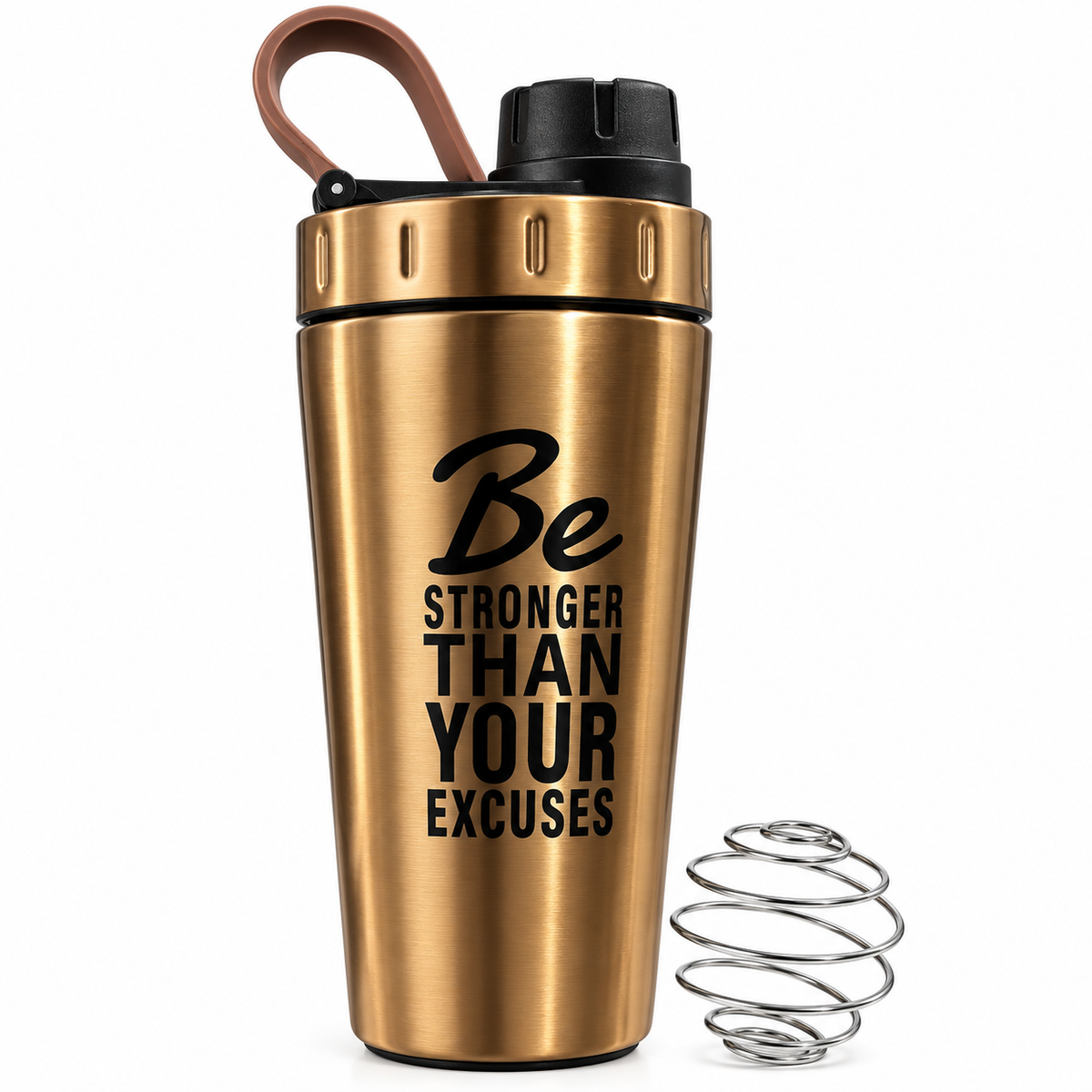 Nutrigize Stainless Steel Shaker Bottle 700ml with Measurement Window