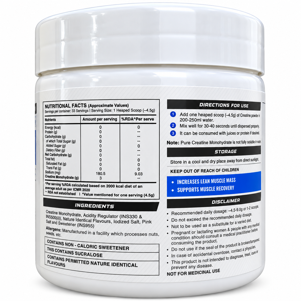 Wellcore Pure Micronised Creatine Monohydrate Powder