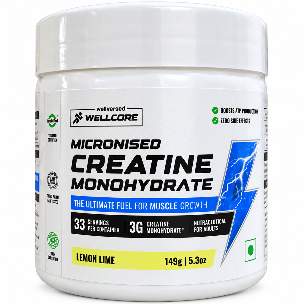 Wellcore Pure Micronised Creatine Monohydrate Powder