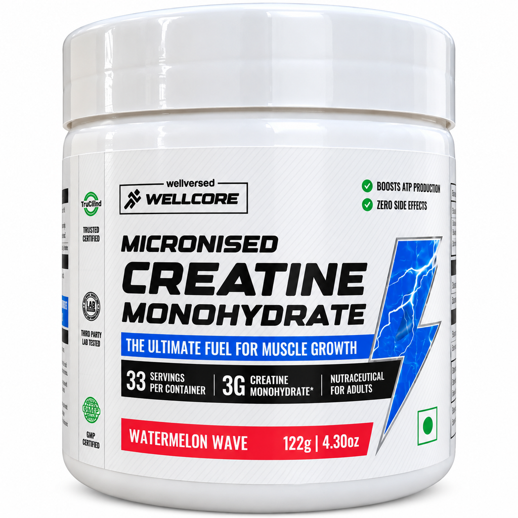 Wellcore Pure Micronised Creatine Monohydrate Powder