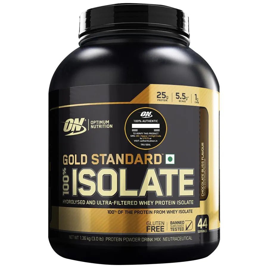 Optimum Nutrition Gold Standard 100% Isolate, Chocolate Bliss, 3lbs - Optimum Nutrition -
