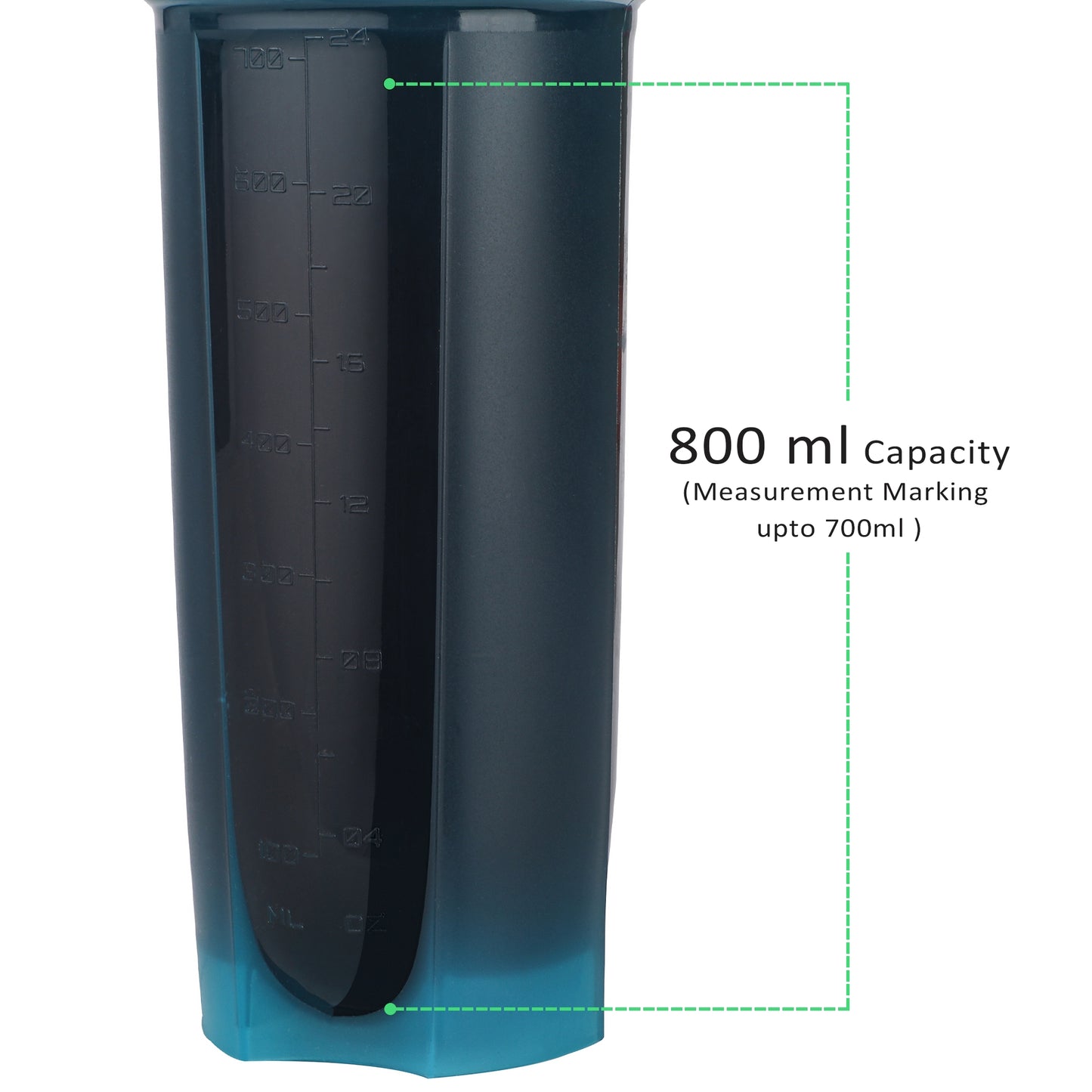 Brisqore Classic Leakproof Protein Shaker Bottle 700 ml