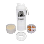 Nutrigize Protein Shaker bottle with 2 extra storage compartment (600 ml)