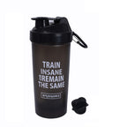 Brisqore Superior Leakproof Protein Shaker Bottle 700 ml, Black