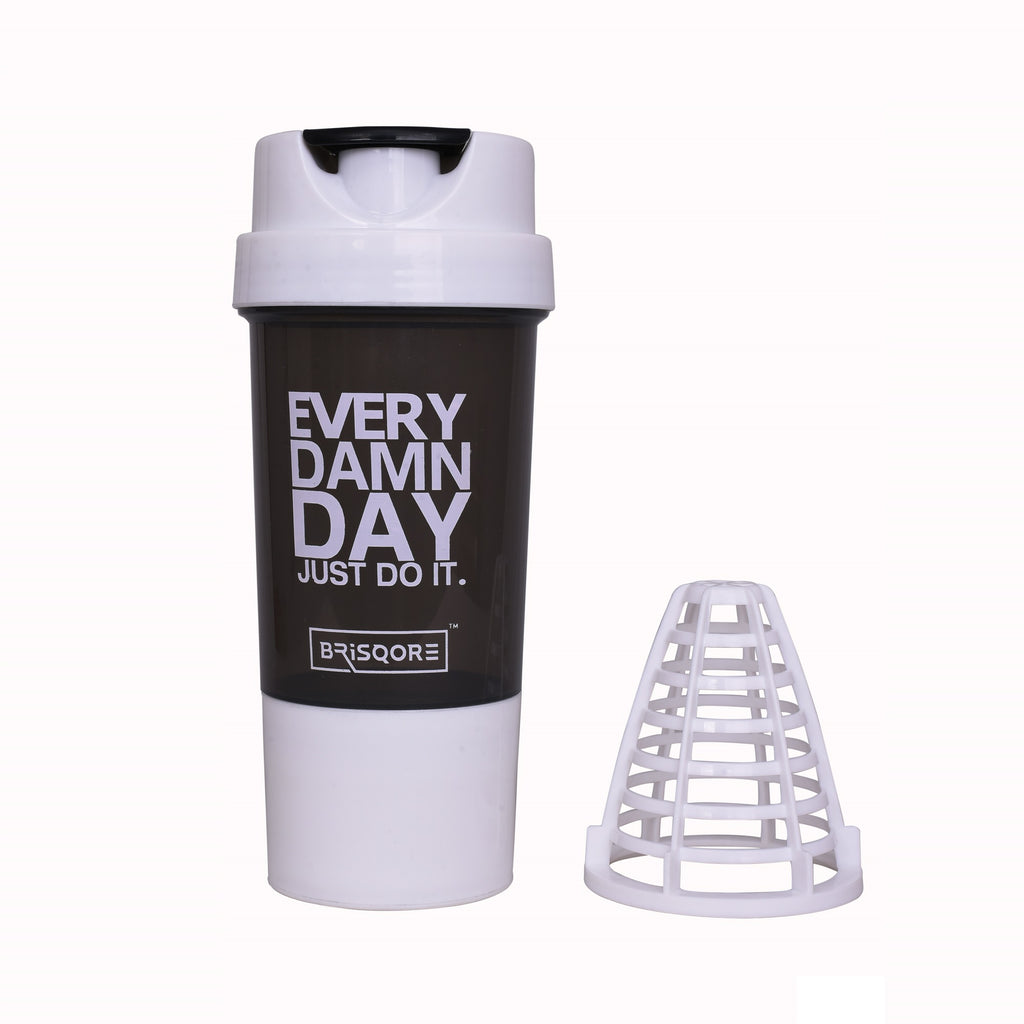 Brisqore Cyclone Shaker 500ml With Extra Storage Box (500 Ml)