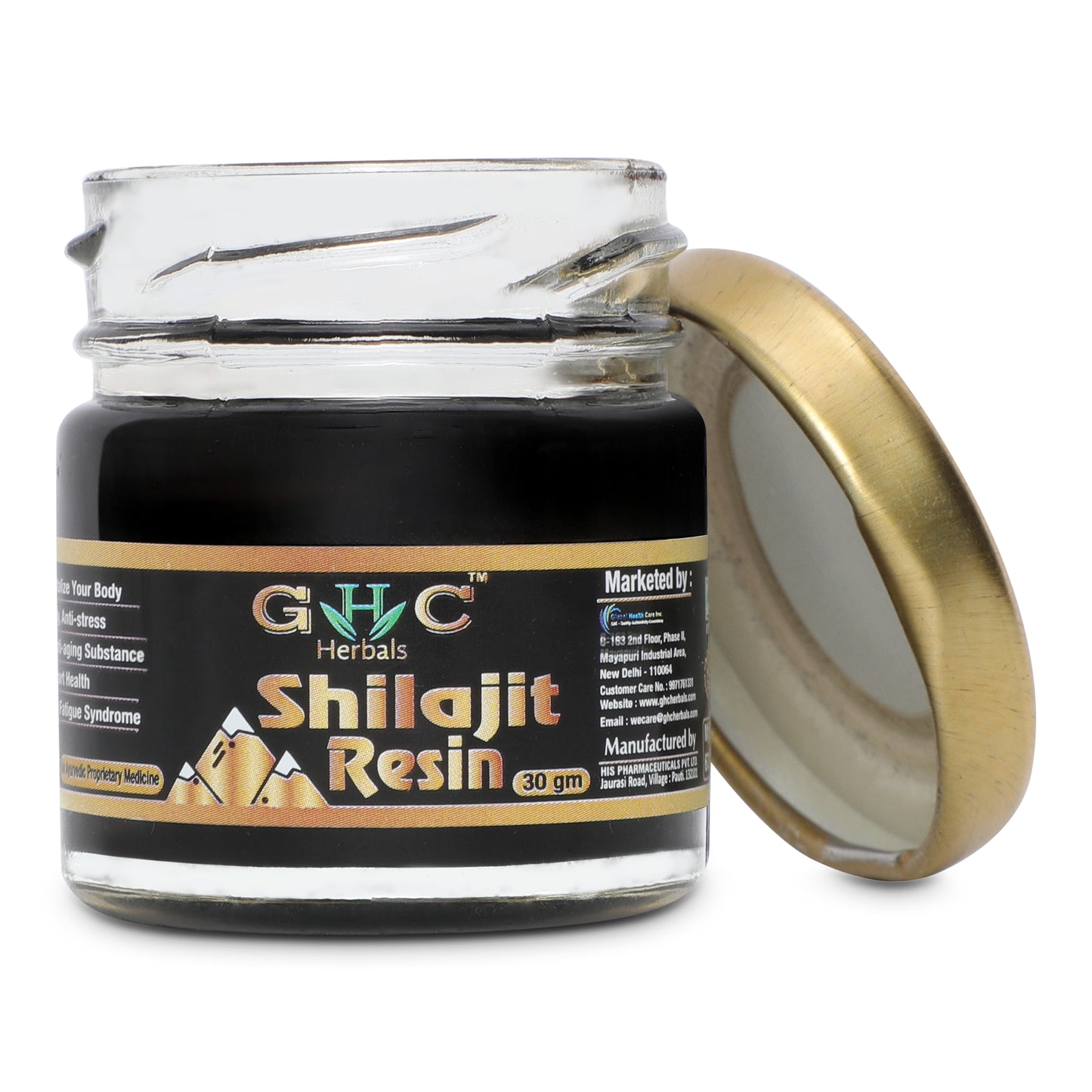 GHC Herbals Pure and Natural Shilajit Resin (30 gm)