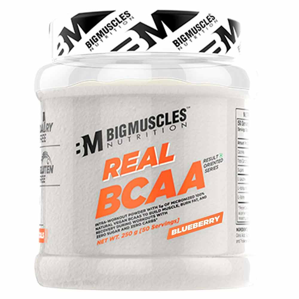 BigMuscles Real BCAA, 250 gm, 50 Servings